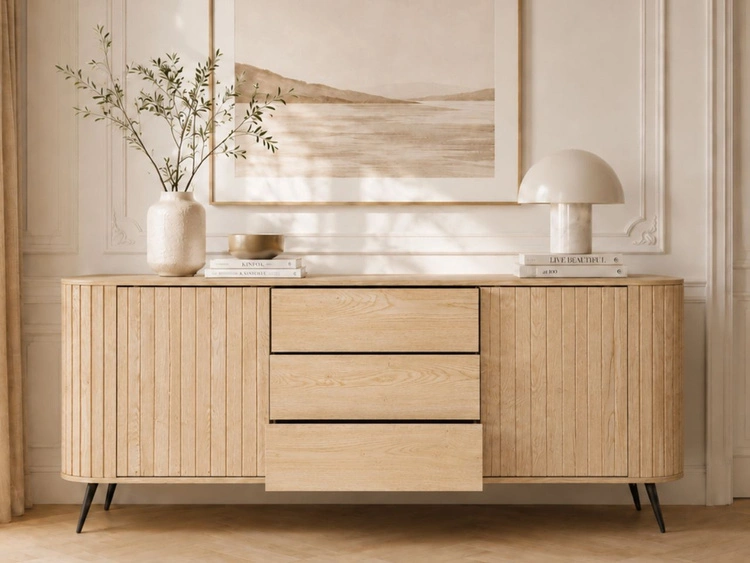Schiebetüren-Kommode 200 cm Passione Eiche Cremona