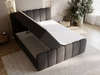 Boxspringbett mit Bettkasten 180x200 Bouclé-Stoff Cloud Schwarz