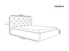 Polsterbett mit Bettkasten und Lattenrost 160x200 Salento Beige