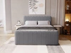 Boxspringbett mit Bettkasten 160x200 Osteno Dunkelgrau