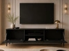 TV-Lowboard mit Türen 150 cm Soroko Schwarz
