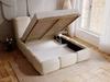 Polsterbett mit Bettkasten und Lattenrost 160x200 Bubble Beige