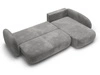 Ecksofa mit Schlaffunktion und Bettkasten Rechts Carino Grau