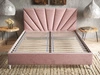 Polsterbett mit Lattenrost 140x200 Fuzi Rosa