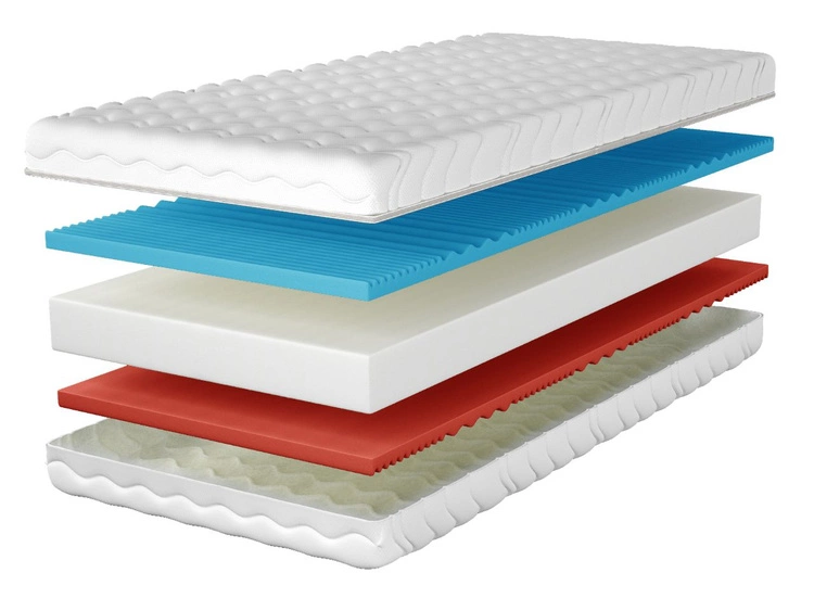 Schaumstoffmatratze mit profiliertem Schaum Nube 90x200