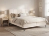 Boxspringbett mit Bettkasten 140x200 Vendi cremig