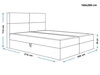 Boxspringbett mit Bettkasten 160x200 Hera Grau