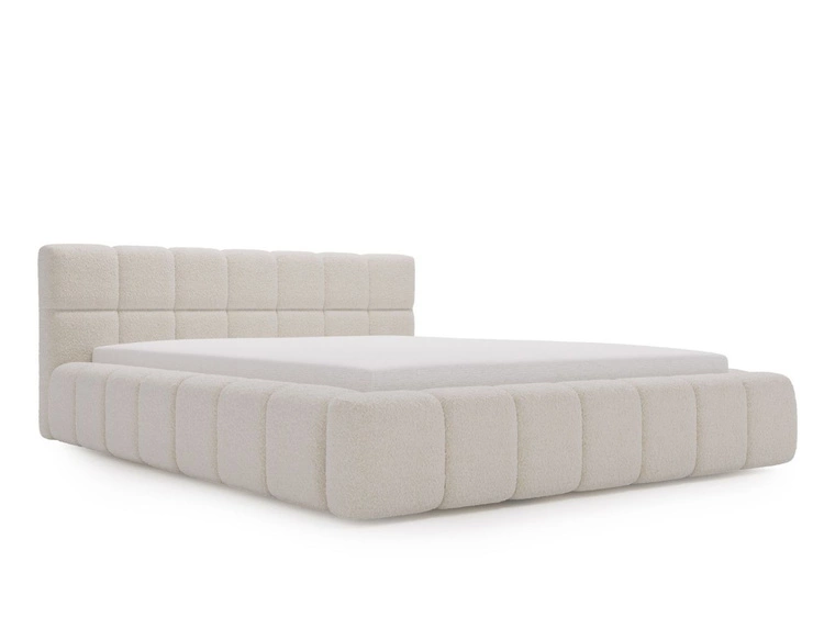 Polsterbett mit Bettkasten und Lattenrost 160x200 Alicante Boucle Beige