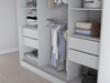 Schiebetürenschrank mit Spiegel 200 cm Vello Weiß