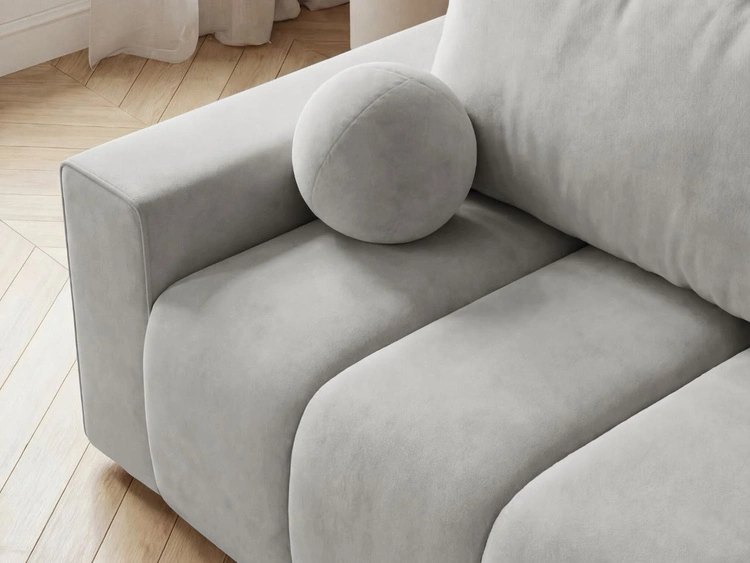 Schlafsofa mit Bettfunktion und Bettkasten Miro Grau