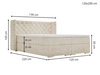 Boxspringbett mit Bettkasten 120x200 Lion Dunkelblau