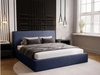 Polsterbett mit Bettkasten und Lattenrost 180x200 Monaco Blau