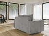 Schlafsofa mit Bettfunktion und Bettkasten Pori Grau