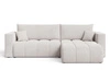 Ecksofa L-Form mit Schlaffunktion und Bettkasten Neva Grau