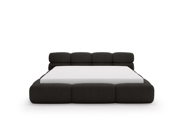 Polsterbett mit Bettkasten und Bettrost 180x200 Sweet Low Schwarz