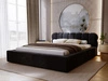 Polsterbett mit Bettkasten und Lattenrost 180x200 Plaza Schwarz