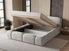 Polsterbett mit Bettkasten und Lattenrost 160x200 Aubi Grau