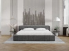 Polsterbett mit Bettkasten und Lattenrost 120x200 Lipari Dunkelgrau