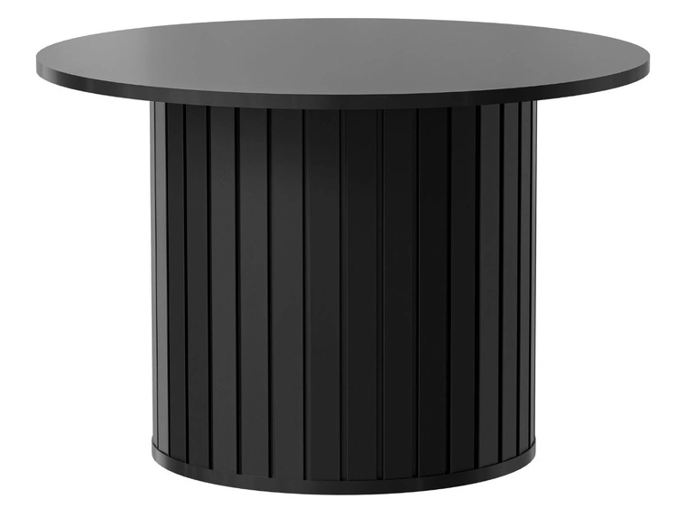 Couchtisch Rund Soria Schwarz mat