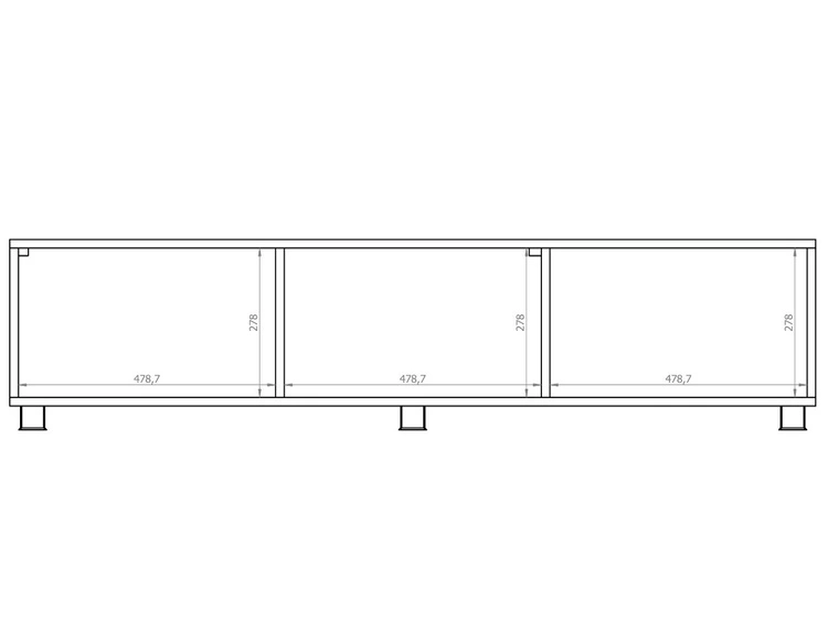 TV-Lowboard mit Türen 300 cm Kioto Artisan Eiche
