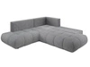 Ecksofa mit Schlaffunktion und Bettkasten Links Kair Grau
