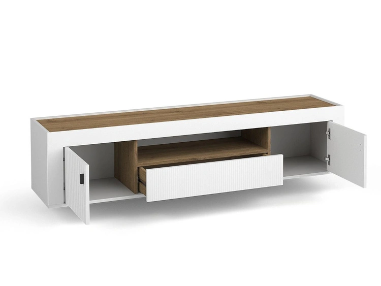 Möbelset für Wohnzimmer Messina Weiß