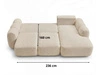 Ecksofa L-Form mit Schlaffunktion und Bettkasten Avelin Links Grau