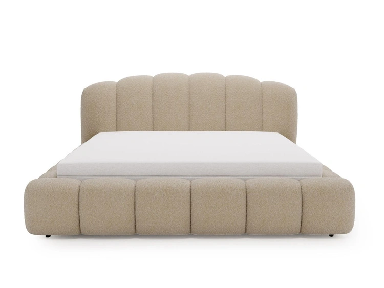 Polsterbett mit Stauraum und Lattenrost 180x200 Cloud Soft Beige