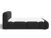 Polsterbett mit Bettkasten und Lattenrost 120x200 Aubi Schwarz