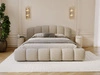 Polsterbett mit Stauraum und Lattenrost 140x200 Cloud Soft Beige