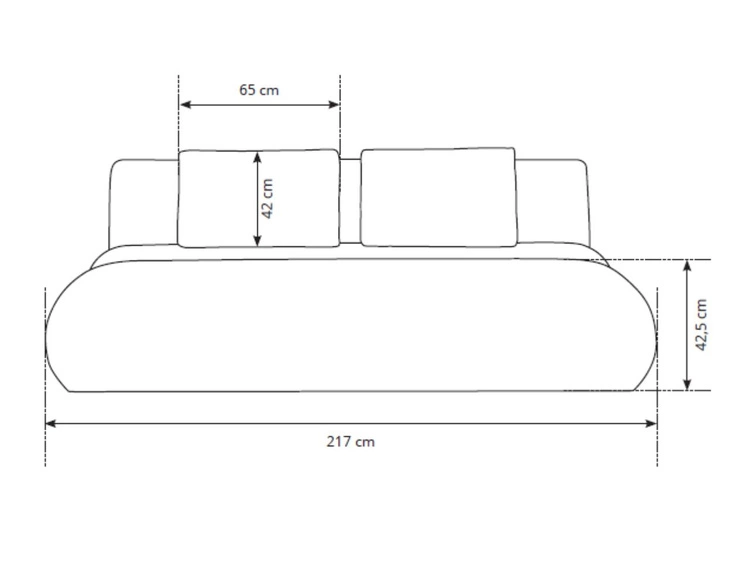 Schlafsofa mit verstellbarer Rückenlehne, Schlaffunktion und Bettkasten Figo Creme