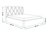 Polsterbett mit Bettkasten und Lattenrost 180x200 Tasso Dunkelblau