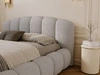 Polsterbett mit Stauraum und Lattenrost 200x200 Cloud Soft Grau