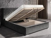 Polsterbett mit Bettkasten und Lattenrost 160x200 Tonale Rosa