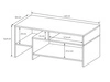Stilvoll Wohnzimmer-Set Alvano Braun, Weiß