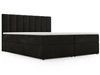 Boxspringbett mit Bettkasten 200x200 Mocca Dunkelgrau
