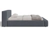 Polsterbett mit Bettkasten und Lattenrost 140x200 Mali Dunkelgrau