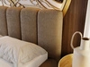 Polsterbett mit Bettkasten und Lattenrost 200x200 Cloud Bouclé-Stoff Braun