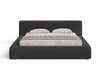 Polsterbett mit Bettkasten und Lattenrost 140x200 Mali Schwarz