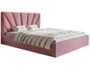 Polsterbett mit Bettkasten und Lattenrost 160x200 Orlo Rosa