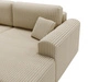 Ecksofa mit Schlaffunktion und Bettkasten Belvio rechts Beige