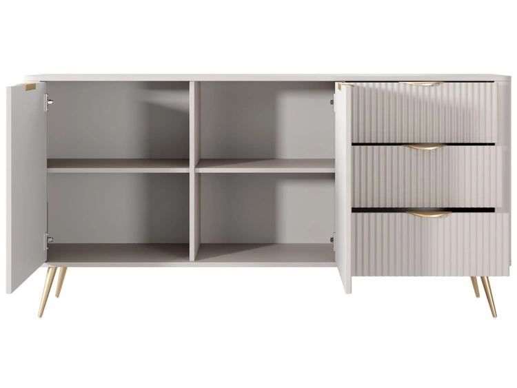 Kommode mit Türen und Schubladen Latina Beige
