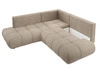 Ecksofa mit Schlaffunktion und Bettkasten Links Kair Hellbraun