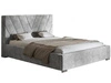 Polsterbett mit Bettkasten und Lattenrost 160x200 Tivoli Hellgrau