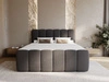 Boxspringbett mit Bettkasten 140x200 Bouclé-Stoff Cloud Schwarz