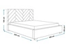 Polsterbett mit Bettkasten und Lattenrost 140x200 Toreto Beige