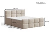 Boxspringbett mit Bettkasten 140x200 Rivon Beige