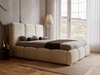 Polsterbett mit Bettkasten und Lattenrost 160x200 Bubble Beige