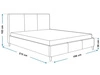 Polsterbett mit Lattenrost 160x200 Trio Grau