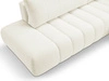 Ecksofa mit Schlaffunktion und Bettkasten Rechts Adoro Creme 